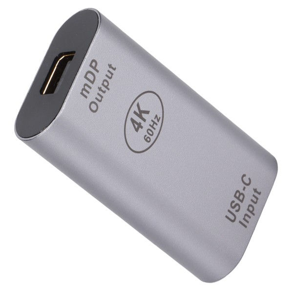 POWERTECH αντάπτορας USB-C σε Mini DisplayPort PTH-098, 4K/60Hz, γκρι USB-C (Type-C)