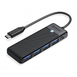 ORICO USB-C hub PAPW4A-C3 με 4x USB θύρες, 5Gbps, μαύρο USB Hubs - Card Readers