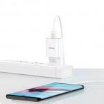 USAMS φορτιστής τοίχου T21OCLN01 με καλώδιο Lightning, USB 2.1A, λευκός Φορτιστές Κινητών