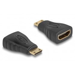 DELOCK αντάπτορας HDMI σε HDMI mini 65244, gold plated, μαύρος Εικόνα