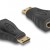 DELOCK αντάπτορας mini HDMI σε HDMI 65244, gold plated, μαύρος