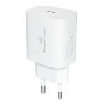 POWERTECH φορτιστής τοίχου PT-1091, USB-C, PD 20W, λευκός Φορτιστές Κινητών