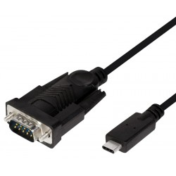 POWERTECH καλώδιο USB-C σε σειριακή RS-232 CAB-UC061, 1.8m, μαύρο USB-C (Type-C)