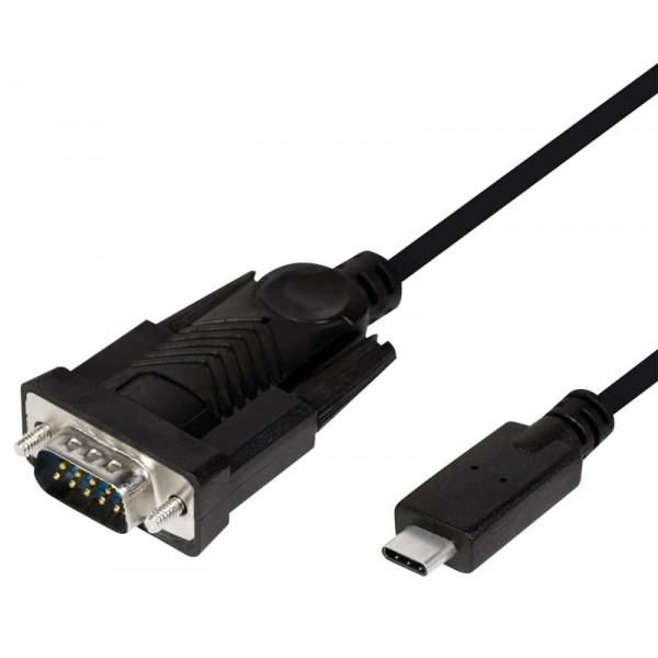 POWERTECH καλώδιο USB-C σε σειριακή RS-232 CAB-UC061, 1.8m, μαύρο USB-C (Type-C)