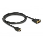 DELOCK καλώδιο HDMI σε DVI 85653, 2K/60Hz, 7.92 Gbps, 1.5m, μαύρο Εικόνα