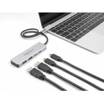 DELOCK USB-C hub 64230, 2x USB/2x USB-C θύρες, 10 Gbps, γκρι USB Hubs - Card Readers