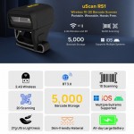 ULEFONE barcode scanner uScan RS1, ασύρματο 2.4G/Bluetooth, 1D/2D, μαύρο POS-Barcode Scanners