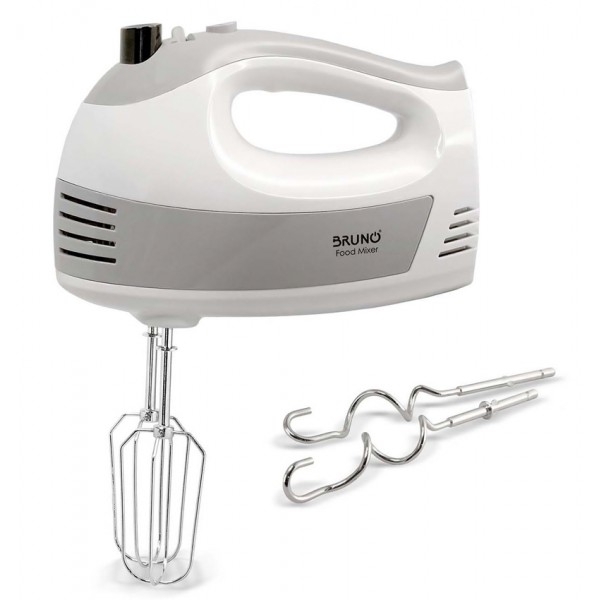 BRUNO μίξερ χειρός BRN-0110, 500W, 5 ταχύτητες & turbo, λευκό Μικροσυσκευές Κουζίνας