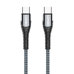LDNIO καλώδιο USB-C σε USB-C LC102, 65W PD, 2m, γκρι USB-C (Type-C)