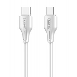 LDNIO καλώδιο USB-C σε USB-C LC121C, 65W PD, 1m, λευκό USB-C (Type-C)