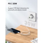 LDNIO καλώδιο Lightning σε USB-C LC121I, 30W PD, 1m, λευκό USB-C (Type-C)