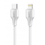 LDNIO καλώδιο Lightning σε USB-C LC121I, 30W PD, 1m, λευκό USB-C (Type-C)