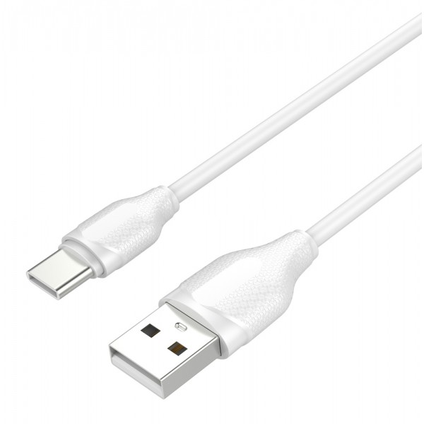LDNIO καλώδιο USB-C σε USB LS371, 2.1A, 1m, λευκό USB-C (Type-C)