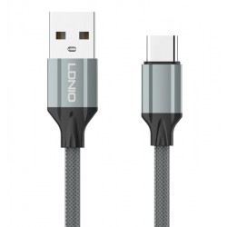 LDNIO καλώδιο USB-C σε USB LS442, 2.4A, 2m, γκρι USB-C (Type-C)