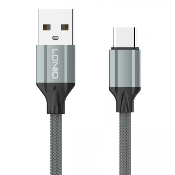 LDNIO καλώδιο USB-C σε USB LS442, 2.4A, 2m, γκρι USB-C (Type-C)