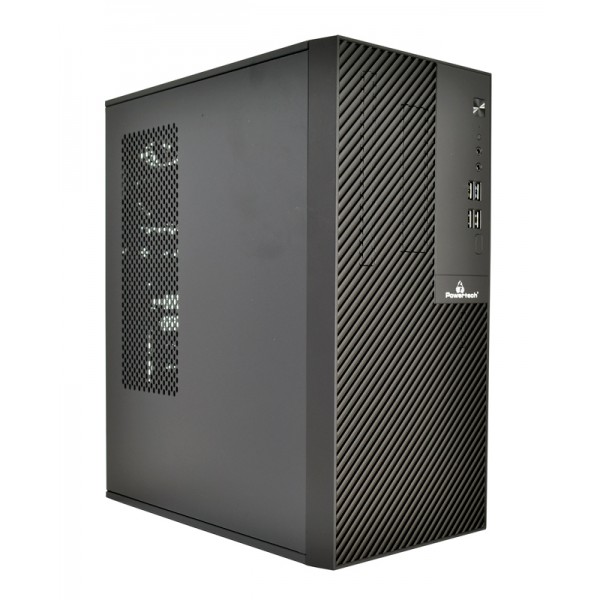 POWERTECH PC Case PT-1101 με 550W PSU, Micro-ATX, 265x168x353mm, μαύρο Κουτιά Υπολογιστών