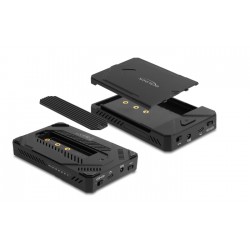 DELOCK θήκη για M.2 & 2.5" SATA SSD/HDD 42020, USB-C, λειτουργία κλώνου Θήκες & Trays Σκληρών Δίσκων