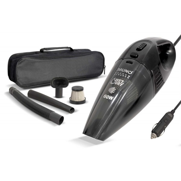 BRUNO σκουπάκι αυτοκινήτου υγρών & στερεών BRN-0126 12V 60W, φίλτρο HEPA Αξεσουάρ Αυτοκινήτου