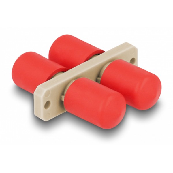 DELOCK σύνδεσμος οπτικής ίνας ST Duplex 87935, μπεζ Δίκτυο