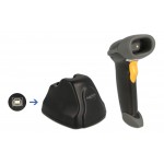 DELOCK barcode scanner 90550, 1D & 2D, ασύρματο, με βάση φόρτισης, μαύρο POS-Barcode Scanners