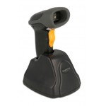 DELOCK barcode scanner 90550, 1D & 2D, ασύρματο, με βάση φόρτισης, μαύρο POS-Barcode Scanners