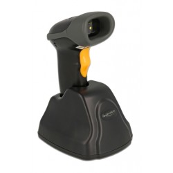 DELOCK barcode scanner 90550, 1D & 2D, ασύρματο, με βάση φόρτισης, μαύρο POS-Barcode Scanners