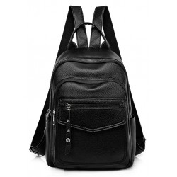 ROXXANI γυναικεία τσάντα πλάτης LBAG-0023, μαύρη Τσάντες - Πορτοφόλια