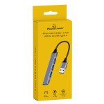 POWERTECH USB hub PT-1114, 4x USB θύρες, 5Gbps, γκρι USB Hubs - Card Readers