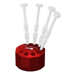 BEST βάση κατσαβιδιών BST-10S, 10 θέσεων, περιστρεφόμενη, κόκκινη Βοηθητικά Εργαλεία