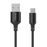 CELEBRAT καλώδιο USB-C σε USB CB-32, 3A, 1m, μαύρο USB-C (Type-C)