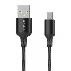 CELEBRAT καλώδιο USB-C σε USB CB-32, 3A, 1m, μαύρο USB-C (Type-C)