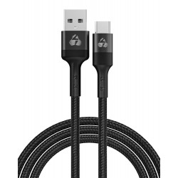 POWERTECH καλώδιο USB σε USB-C PTR-0128, PD 60W, copper, 1m, μαύρο USB-C (Type-C)
