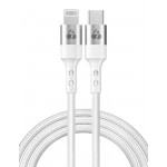 POWERTECH καλώδιο USB-C σε Lightning PTR-0127, PD 20W, copper, 1m, λευκό USB-C (Type-C)