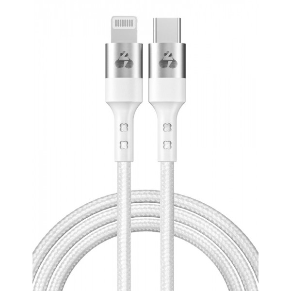 POWERTECH καλώδιο USB-C σε Lightning PTR-0127, PD 20W, copper, 1m, λευκό USB-C (Type-C)