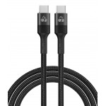 POWERTECH καλώδιο USB-C PTR-0132, PD 100W, copper, 1m, μαύρο USB-C (Type-C)
