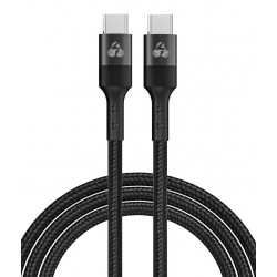 POWERTECH καλώδιο USB-C PTR-0132, PD 100W, copper, 1m, μαύρο USB-C (Type-C)