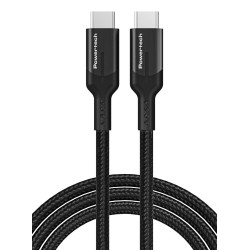 POWERTECH καλώδιο USB-C PTR-0140, PD 240W 5A, copper, 1m, μαύρο USB-C (Type-C)