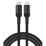 POWERTECH καλώδιο USB-C PTR-0135, PD 60W, 10Gbps, copper, 1m, μαύρο USB-C (Type-C)