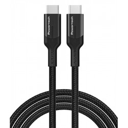 POWERTECH καλώδιο USB-C PTR-0135, PD 60W, 10Gbps, copper, 1m, μαύρο USB-C (Type-C)