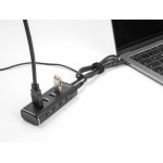 DELOCK USB hub 64233 με διακόπτες, 4 θυρών, 10Gbps, USB-C σύνδεση, μαύρο USB Hubs - Card Readers