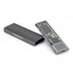 DELOCK θήκη για M.2 NVMe PCIe/SATA SSD 42019, tool free, 10Gbps, μαύρη Θήκες & Trays Σκληρών Δίσκων