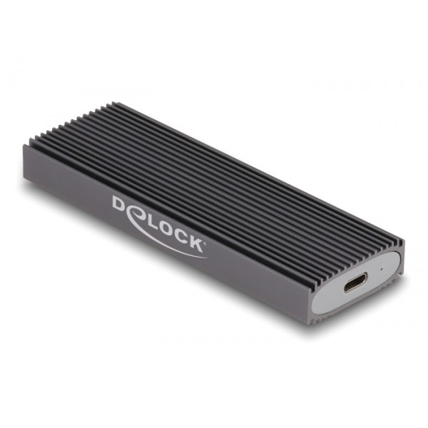 DELOCK θήκη για M.2 NVMe PCIe/SATA SSD 42019, tool free, 10Gbps, μαύρη Θήκες & Trays Σκληρών Δίσκων