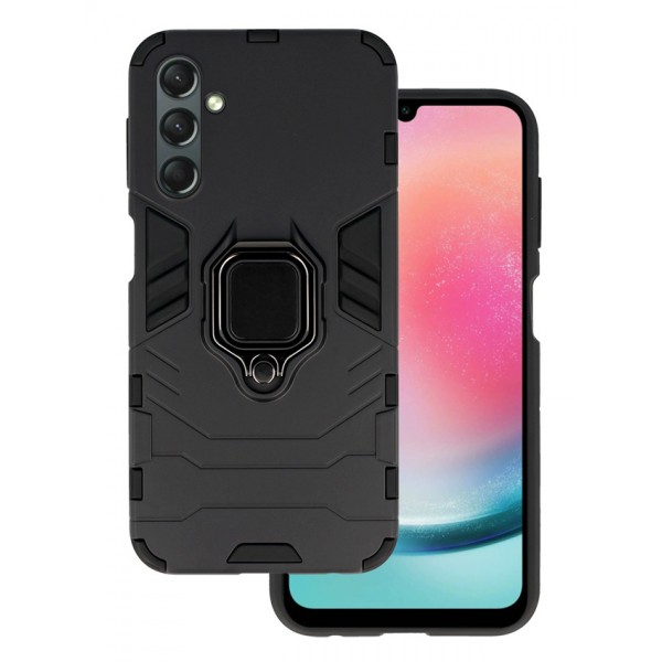 POWERTECH θήκη Ring Armor MOB-1920 για Samsung Galaxy A24, μαύρη Θήκες