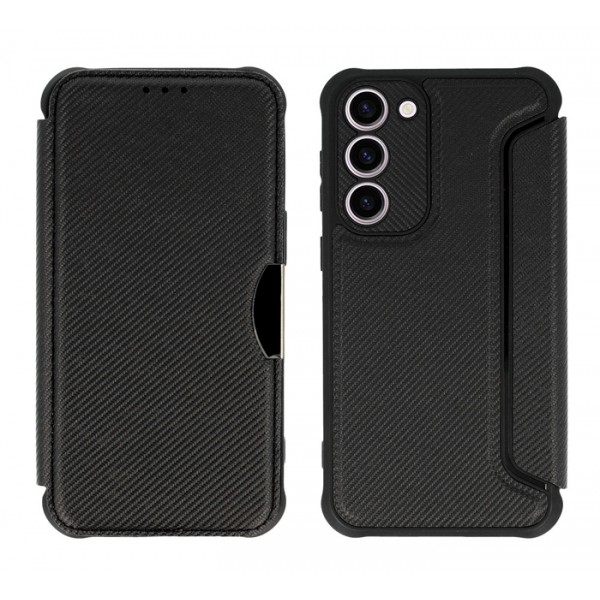 POWERTECH θήκη Razor Carbon MOB-1907 για Samsung Galaxy S23, μαύρη Θήκες