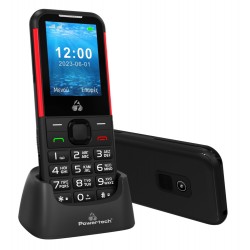 POWERTECH κινητό τηλέφωνο Sentry 4G PTM-33, SOS Call, με φακό, μαύρο Κινητά Τηλέφωνα