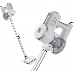 BRUNO ηλεκτρική σκούπα 2 σε 1 BRN-0133, 600W, λευκή-ασημί Σιδέρωμα & Καθάρισμα