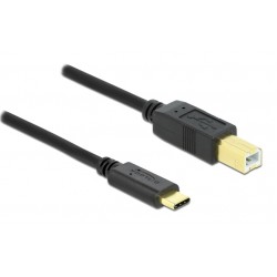 DELOCK καλώδιο USB-C σε USB Type B 83601, 1m, μαύρο USB-C (Type-C)