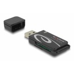 DELOCK card reader 91602 για SD & micro SD, USB, 480Mbps, μαύρο USB Hubs - Card Readers
