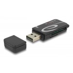 DELOCK card reader 91602 για SD & micro SD, USB, 480Mbps, μαύρο USB Hubs - Card Readers