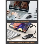 CABLETIME USB hub CT-HUBT3-PB, 4x θυρών, 5Gbps, USB/USB-C σύνδεση, μαύρο USB Hubs - Card Readers